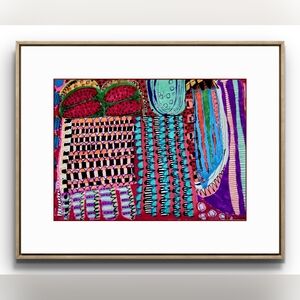 Original Vibrant Abstract Art 9x12